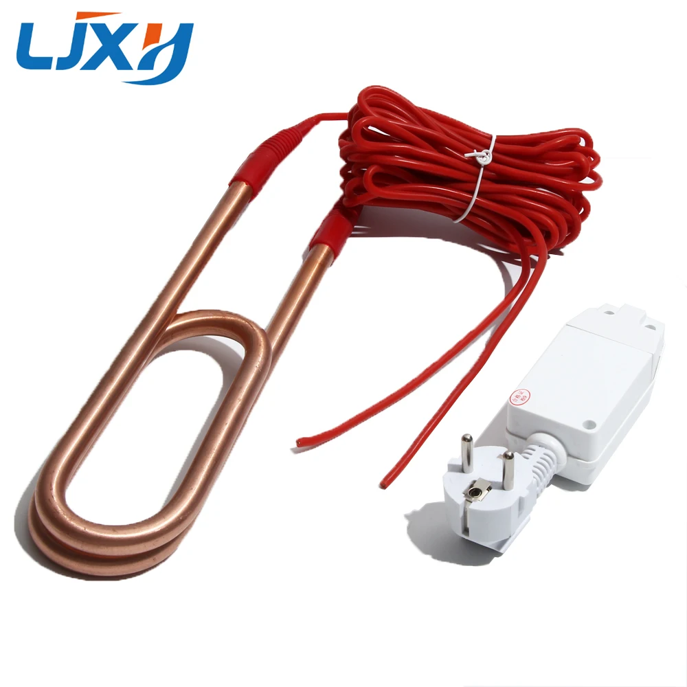 LJXH Industrial Electric Heating Element High-power Copper/Stainless Steel Water Tank Pool Heater 3KW Wiith/without EU Plug