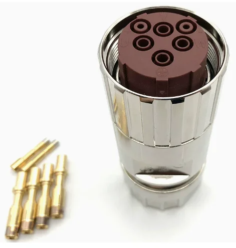 Domestic connector M40-6 compatible with S120 plug servo motor power connector 0LU10 servo dedicated