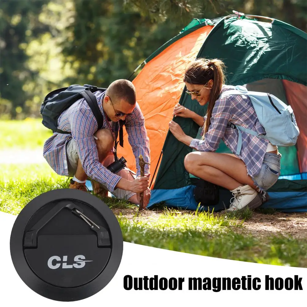 Magnetic Hanging Hook Tent Light Hook Portable Magnetic Camping Lamp Hanger Strong Load-bearing Hook for Stable Tent Light