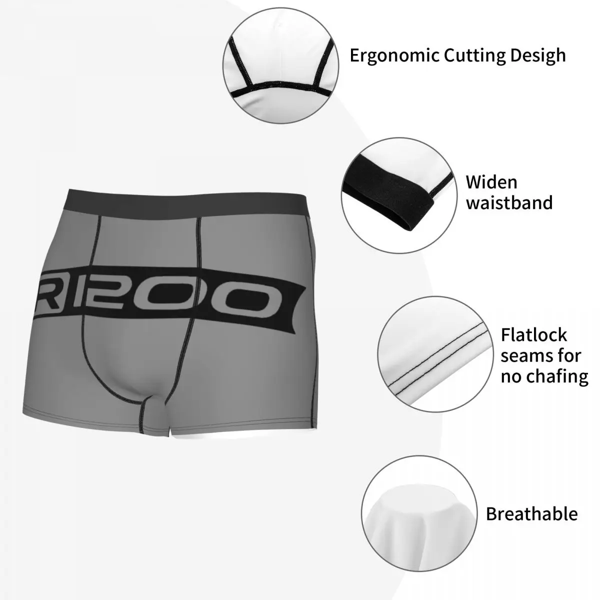 Calções Cool Motorcycle Adventure Boxers, Cuecas Masculinas, Roupa Interior Stretch, Cuecas Motociclista, R1200, Calcinhas GS