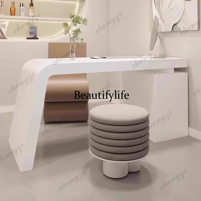 A68Minimalist Organizer Office Desk Shelves Creativity Long Straight Secretary Computer Desks Unusual Quality