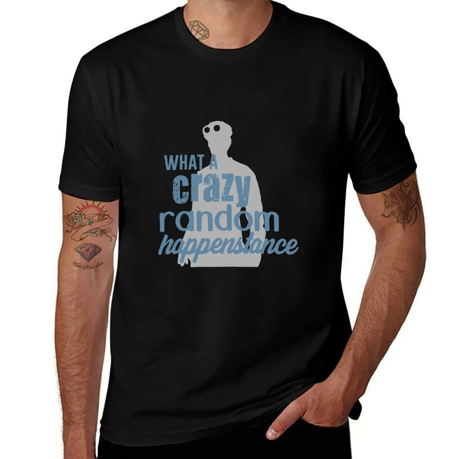 Dr. Horrible - Crazy Random Happenstance T-Shirt Regular Fit Plain Tee Shirt T-Shirt