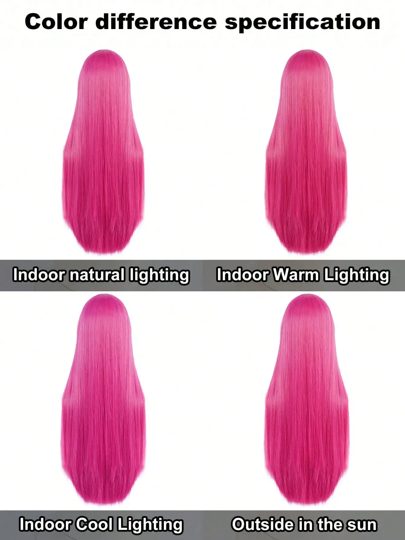 30 بوصة الساخن الوردي مستقيم الأميرة شعر مستعار تأثيري مع الانفجارات للنساء هالوين مقاومة للحرارة الاصطناعية خصلات الشعر المستعار