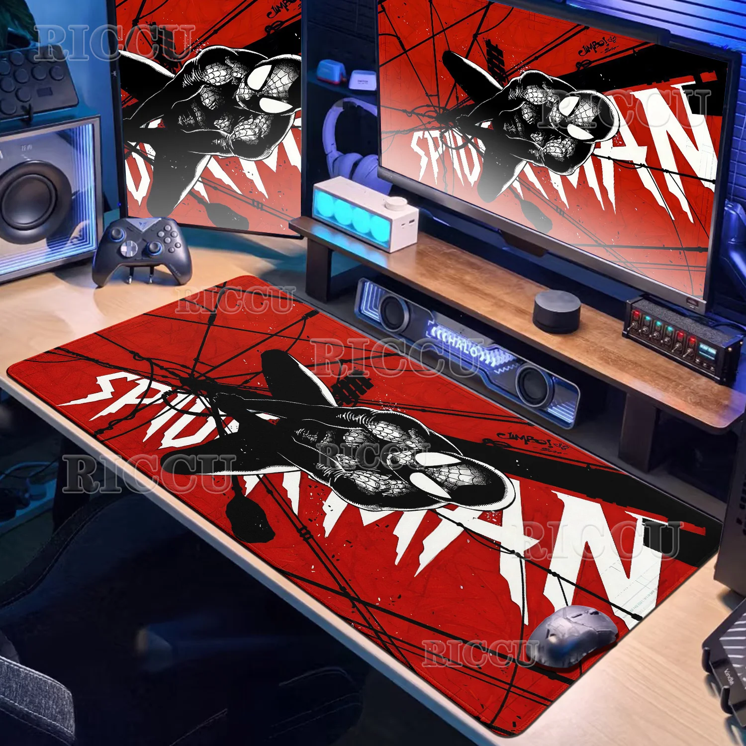 Tapis d'extension de clavier XXL s-spider-man, grand tapis de souris pour Gamer, pour la maison et le bureau, en caoutchouc, antidérapant, accessoires de jeu