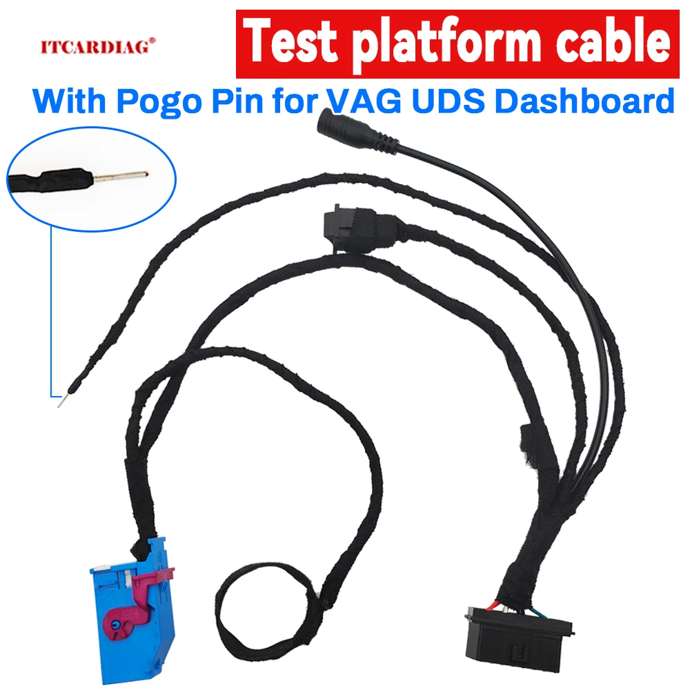 Test platform cable with Pogo Pin for VAG UDS dashboard Micronas cluster for VW Volkswagen V-A-G Instrument Communication Cable