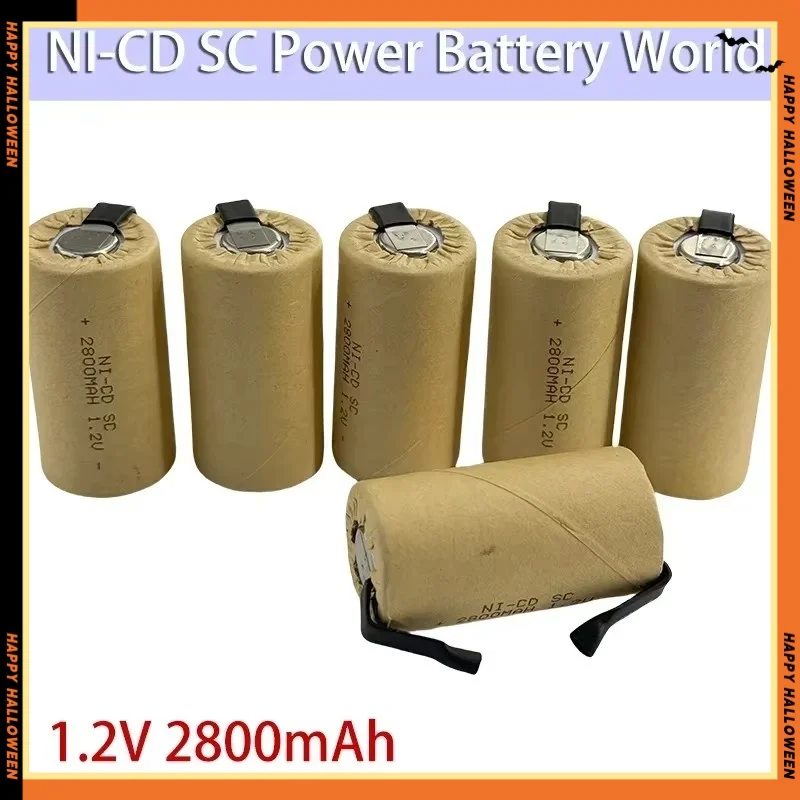 100% Original 2024 New SC 2800mah 1.2v Battery NI-CD Rechargeable Battery for Electric Screwdrivers, Electric Tools, etc