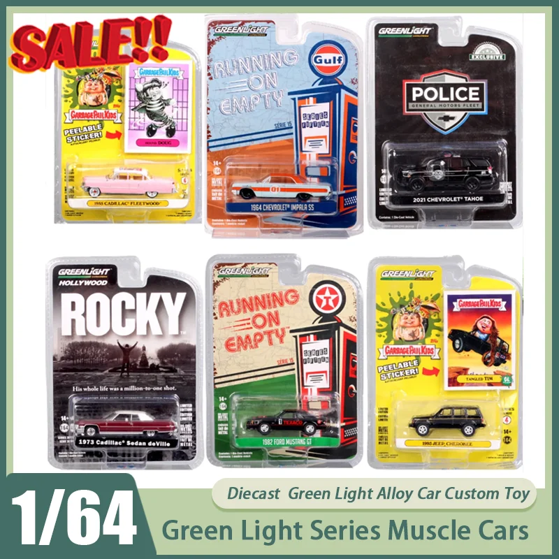 

Новинка в наличии 1:64 Green Light Muscle Cars Грузовик Ван Полицейский автомобиль Сплав Миниатюрный литой под давлением Статический Государственный орнамент Пользовательская игрушка Подарок ребенку