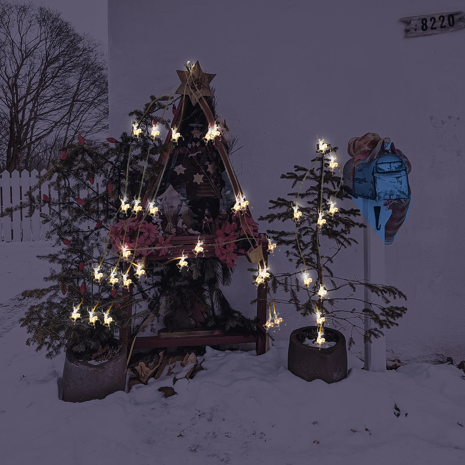 

Elk Decorative Light String Xmas Festival Lamp Scene Layout Christmas Colored Decoration Decorations Ornament