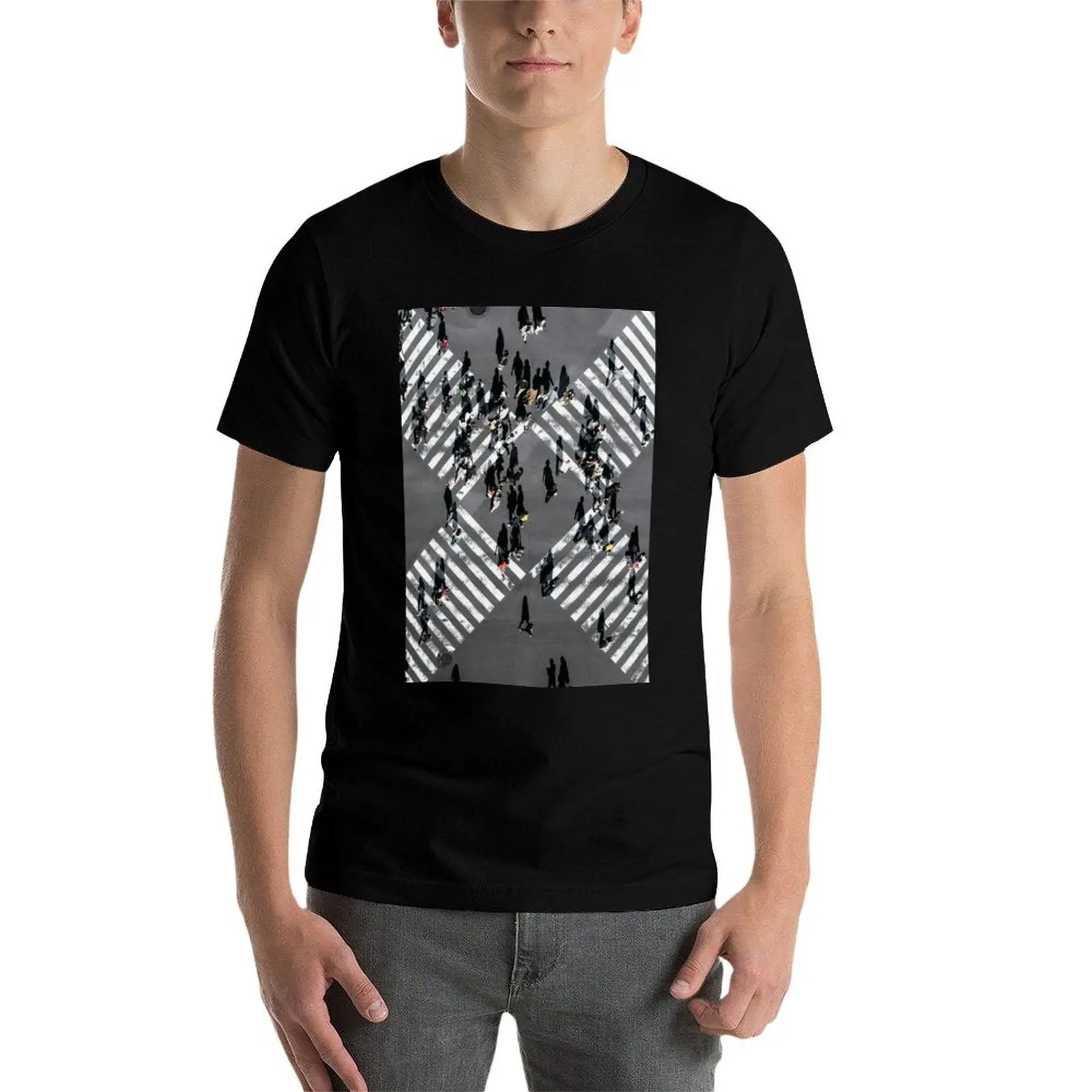 

Tokyo Shibuya Crossing T-Shirt man t shirt heavy cotton t shirts for man cotton soft T-Shirt