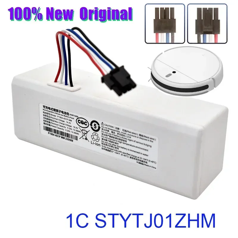 

Original Robot Battery 1C P1904-4S1P-MM14.4V 12.8Ah Mijia Mi VacuumCleaner Sweeping Mopping Robot Replacement Battery