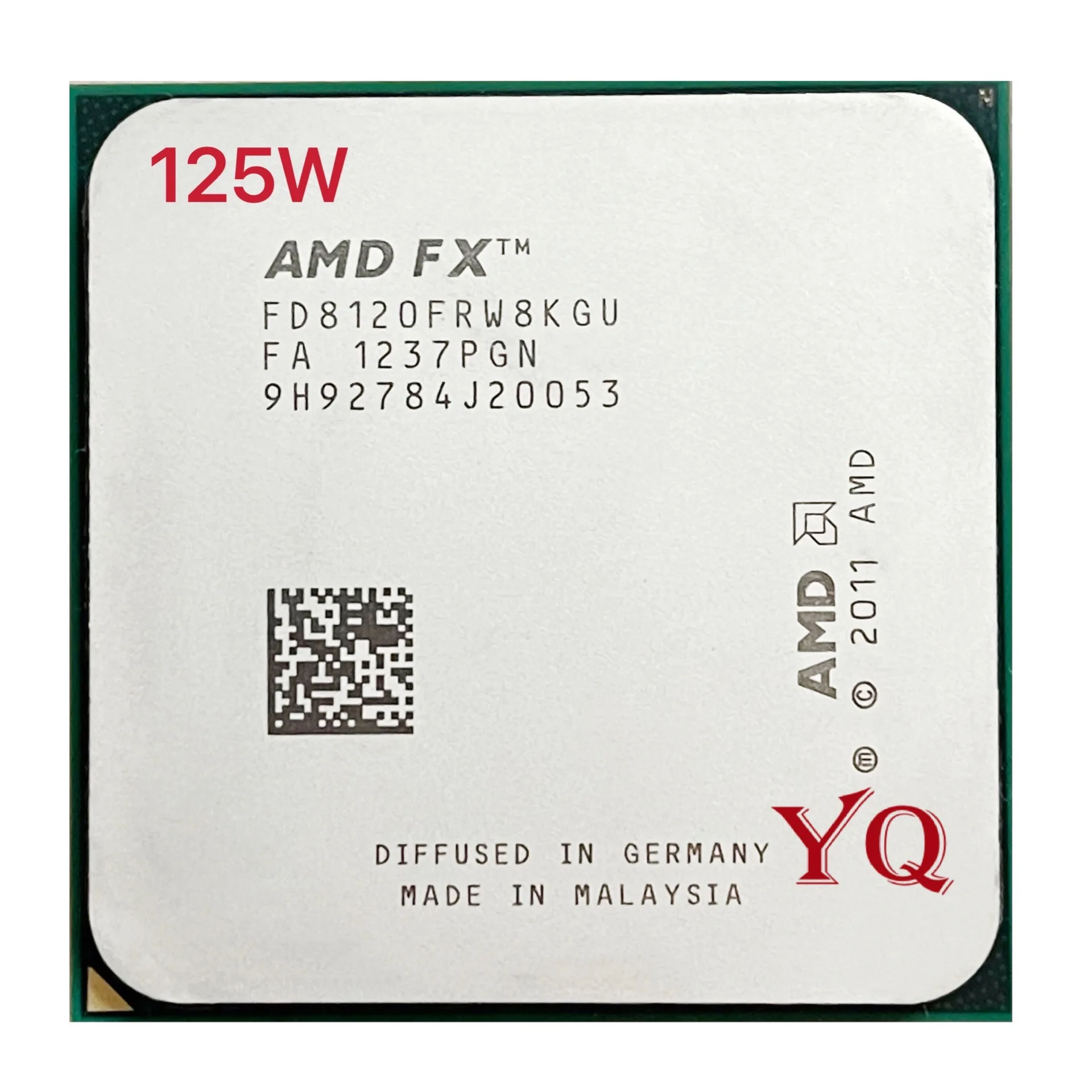 AMD FX-Series FX-8120 FX 8120 3.1 GHz Eight-Core CPU Processor 125W FX8120 FD8120FRW8KGU Socket AM3+