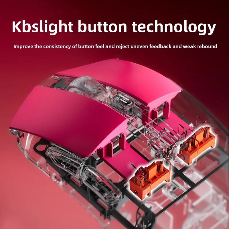 DAREU AE6 3-Mode Esports Gaming Mouse PAW3950 Dual 8K Keel Framework KBS light Silky Touch CSGO و VALORANT Esports game هدية