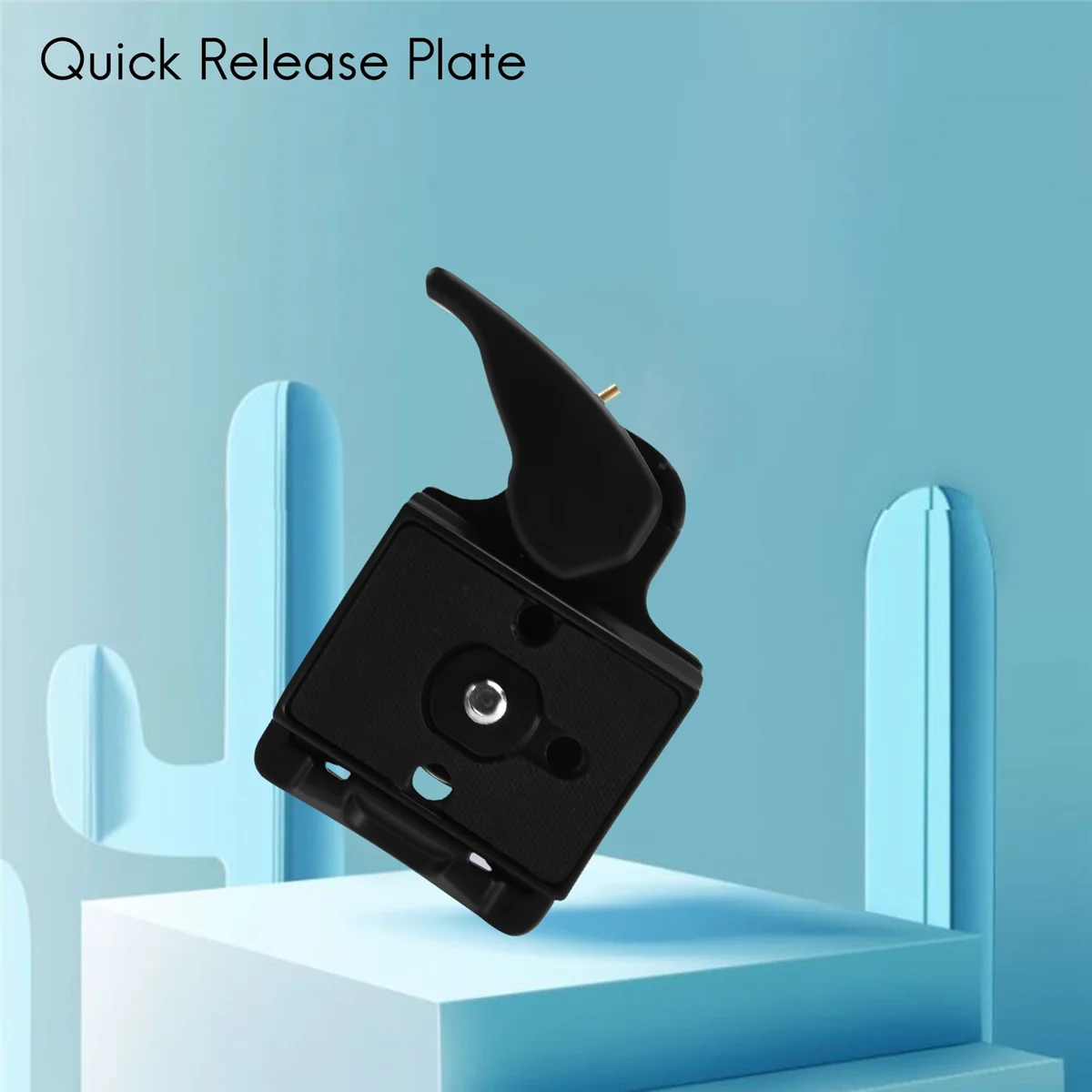 Black Camera 323 Quick Release Plate with Special Adapter (200PL-14) for 323 Tripod Monopod DSLR Cameras(New Version)