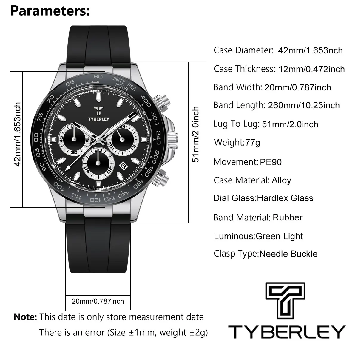 New Men's Quartz Watch for Business and Casual Wear with Running Seconds and Night Glow Perfect as a Holiday Gift