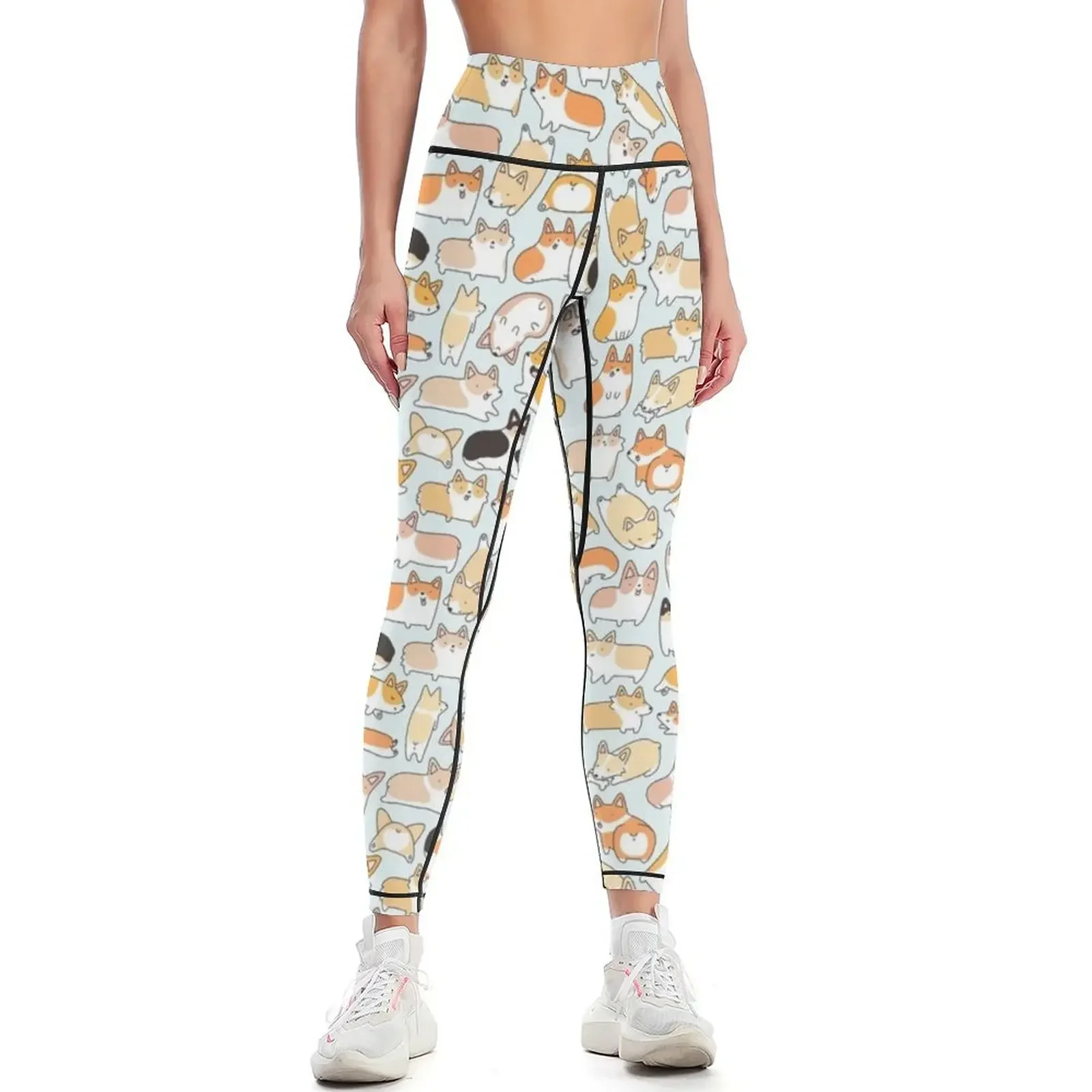 

Corgilicious Corgi Doodle Leggings sport pants Women's sports sports for push up Women sports Womens Leggings