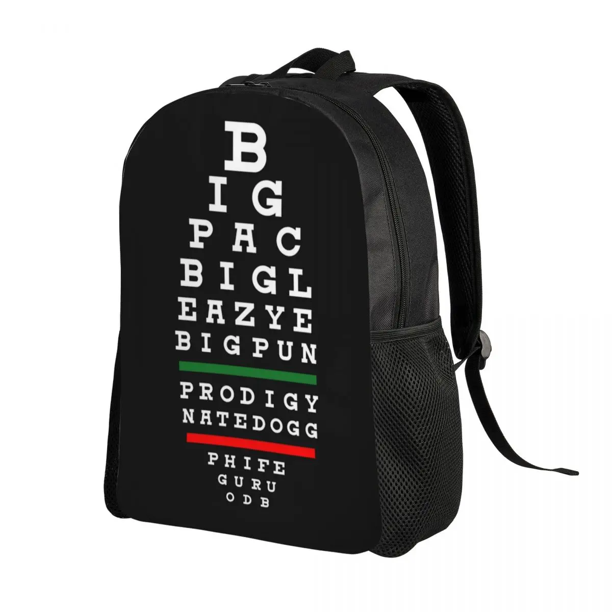 Eye Chart Travel Backpack Women Men School Laptop Bookbag Optical Optics College Student Daypack Bags