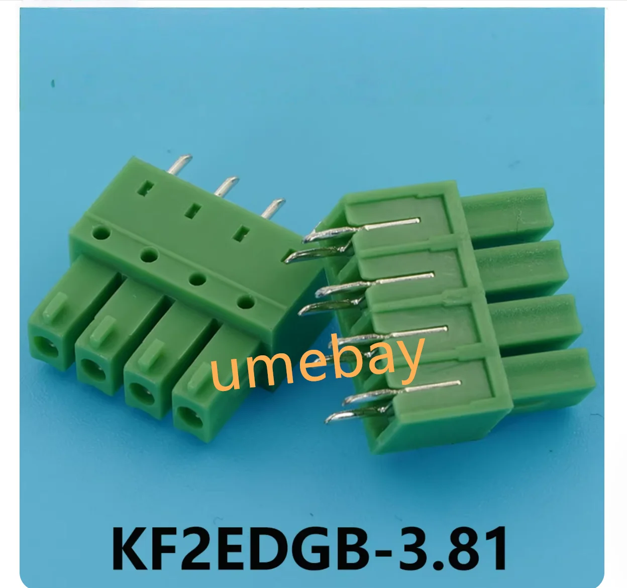 1 piece, integrated circuit, 15EDGA KF2EDGA/KF2EDGB 3.81mm plug-in PCB wiring terminal 9P/10P/11P/12P/13P/14P/15P/16P bent pin