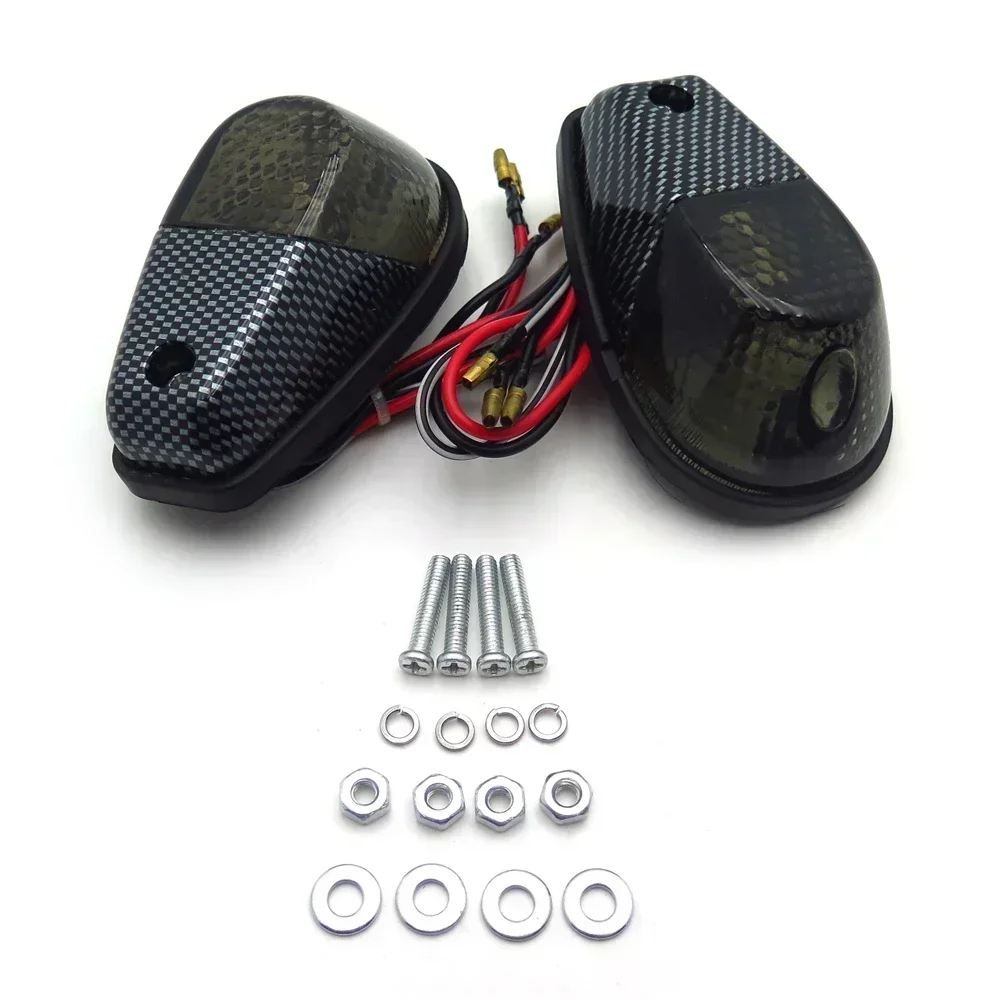 

Smoke Flush Mount Motorcycle Turn Signals Blinker Light for Universal Sportbikes Motorcycle Parts