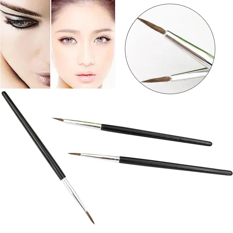 Fine Eyeliner Brush Liquid Gel Eyeliner Makeup Brushes Eyebrow Cream Lip Brush Precision Thin Eyeliner Pen Cosmetic Makeup Tools