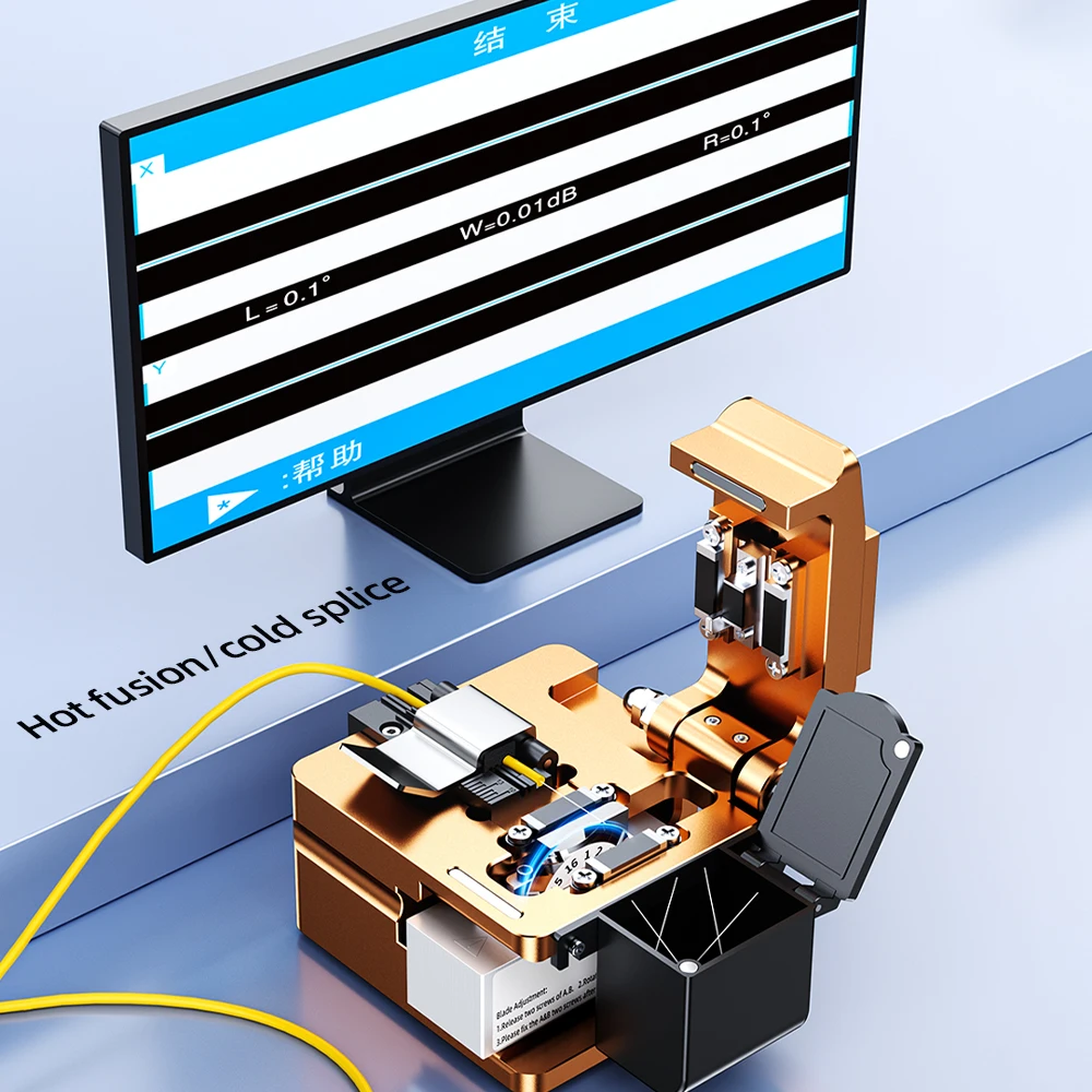 SAIVXIAN S09 mannaia in fibra ottica Light fibra ottica Fusion Splicer coltello da taglio taglierina in fibra alta precisione
