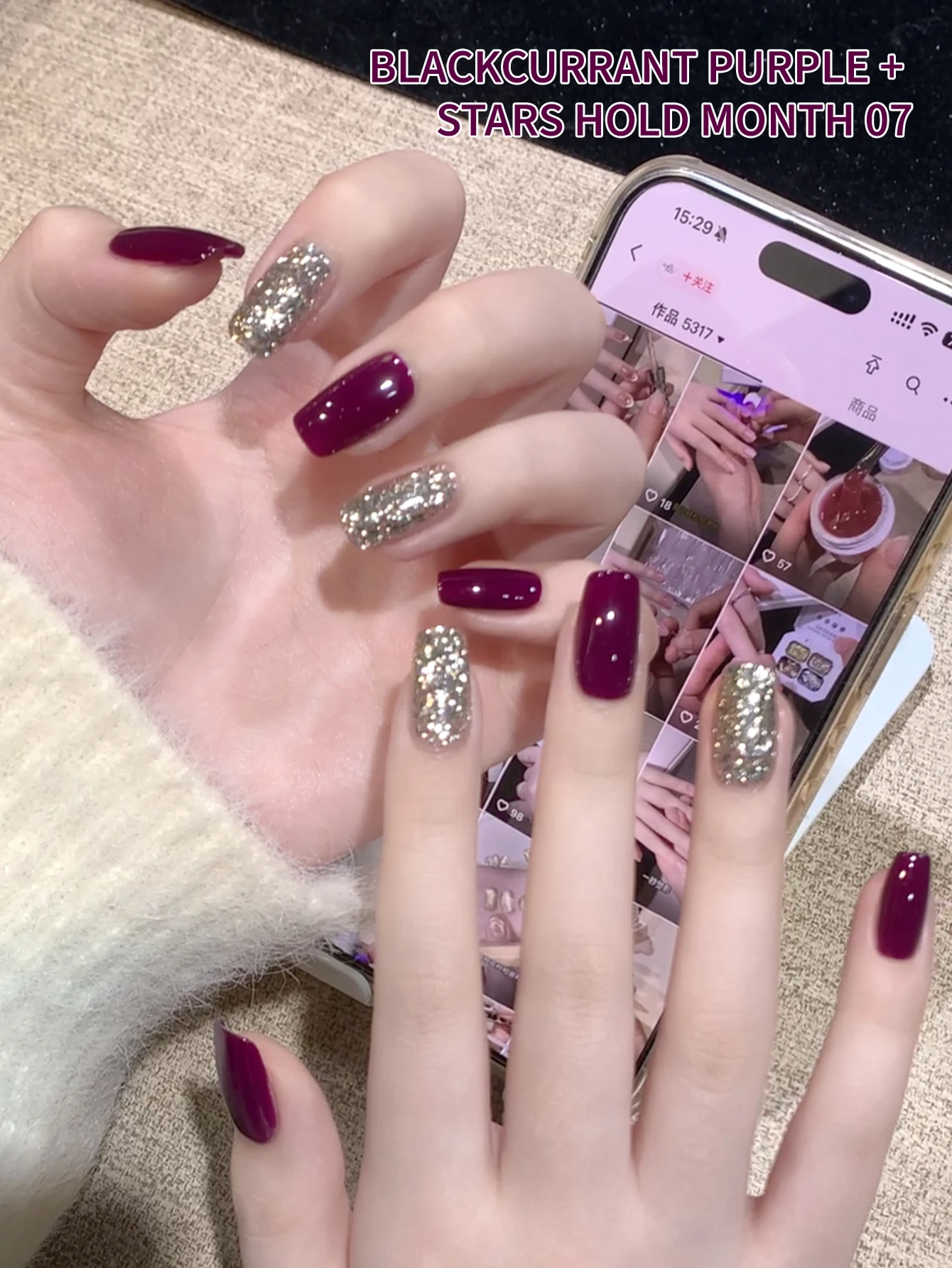 15 مللي الجنية الأرجواني اللون هلام مسمار البولندية مانيكير شبه دائم قاعدة ماتي معطف فوقي نقع قبالة مسمار الفن هلام الورنيش #5