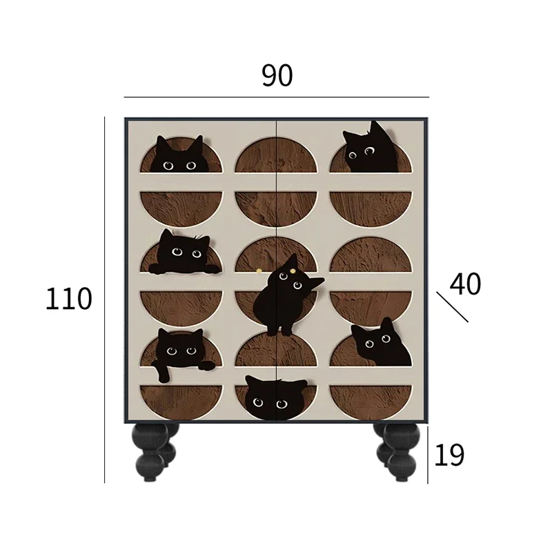 

Современный минималистичный шкаф для обуви в виде кошки, гостиной, балкона, шкаф для хранения, домашний настенный шкаф для хранения, прихожей, все в одном