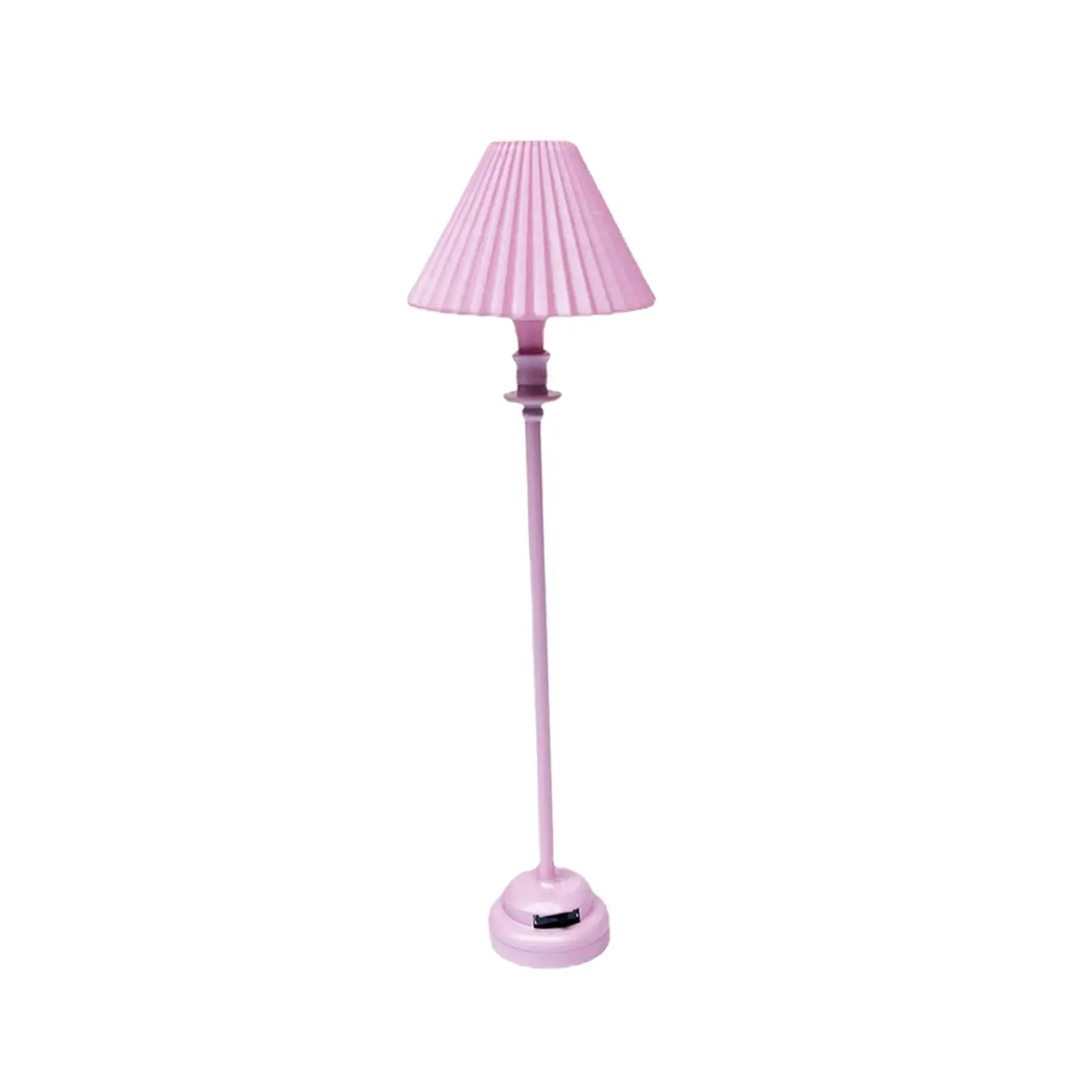 Floor Lamp for Dolls House, Dollhouse Decor, Jardim Acessórios, 1:12