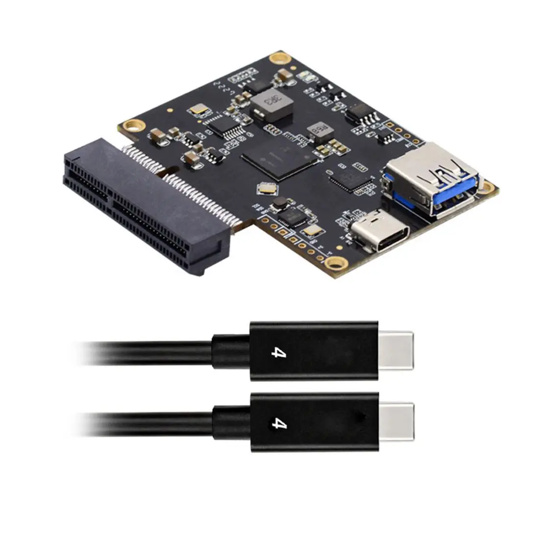 Chenyang USB4 Type C 40Gbps to PCI-E X4 SSD Graphics Card Converter Cable USB4.0 40Gbps JHL7440 Chipset