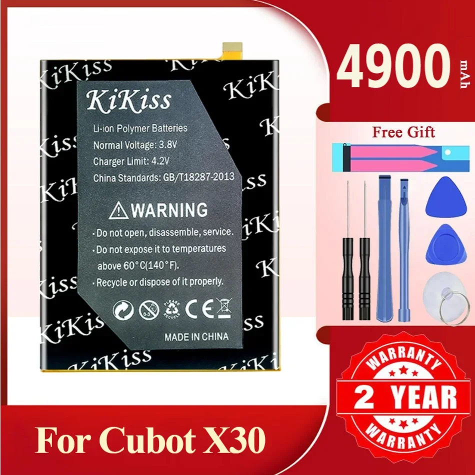 KiKiss Battery For Cubot X30,X30,4900mAh
