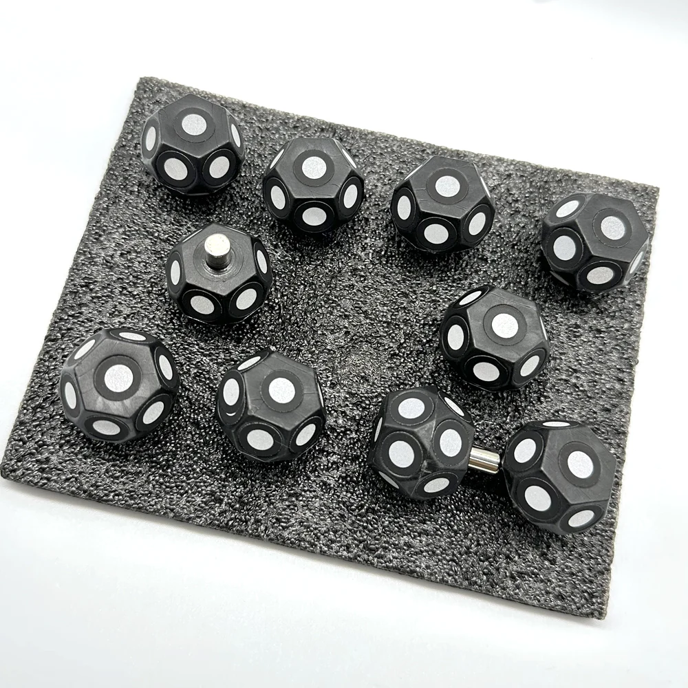Sphère hexagonale de marquage magnétique, 10 points cibles de EAU 3D, points de marquage de coulée