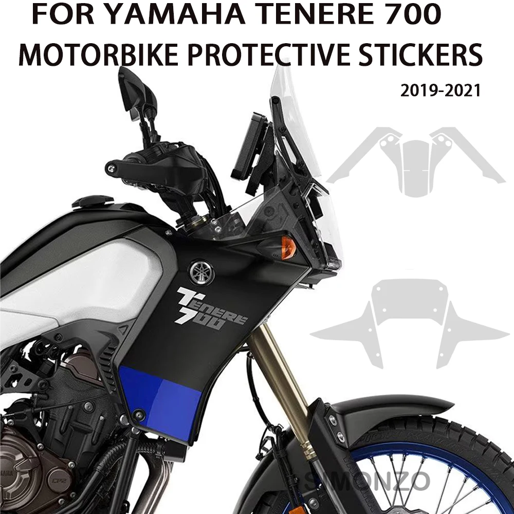 For YAMAHA TENERE 700 Accessories 2019-2021 PPF Tenere 700 Paint Protection Film T7 Motorcycle Anti-scratch TPU T700