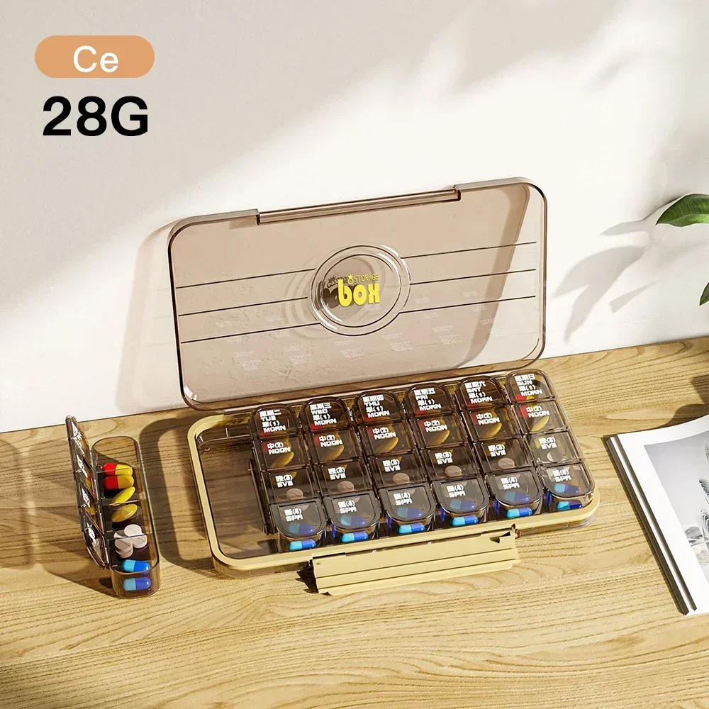 7/21/28 Grids 7 Days Weekly Pill Case Medicine Tablet Dispenser Portable  Pill Box  Storage Box