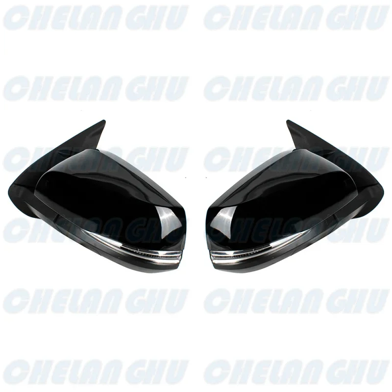 For Toyota Tacoma 2016 2017 2018 2019 2020 2021 US Version 1 Pair 7 Pin Black Painted Power Adjust Power Fold Mirror Assembly