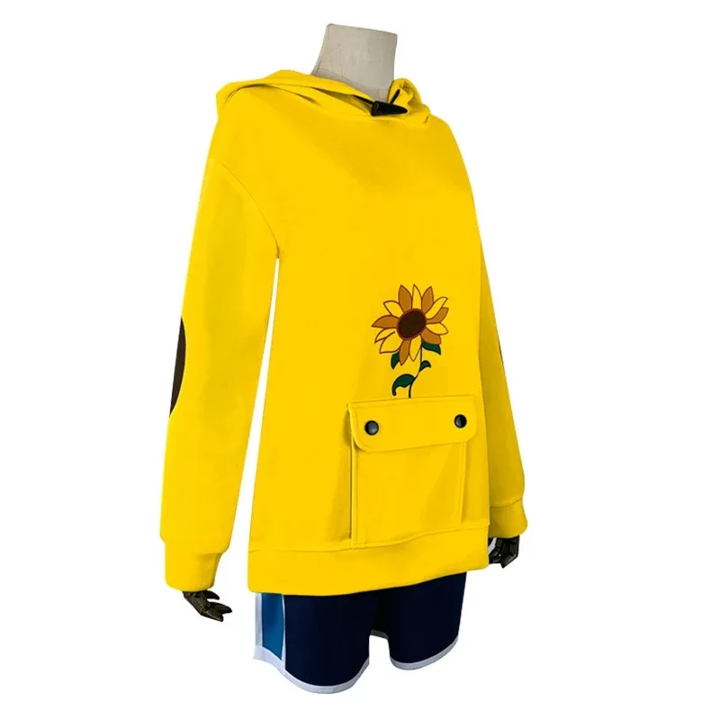 2025 جديد عجب البيض الأولوية تأثيري Ohto Ai هوديي البلوز الأصفر البلوز أنيمي زي هالوين للجنسين ☆ wrl ☆