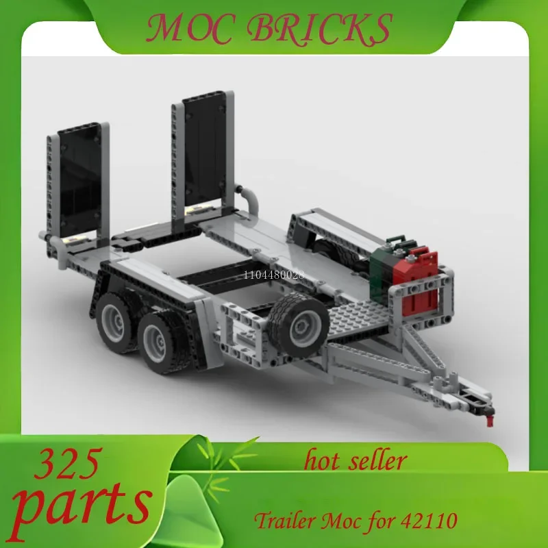 Creativity Technical MOC Trailer Truck Container Offroad Trailer for Defender 42110 Building Blocks Model DIY Bricks Toy Gifts view 2