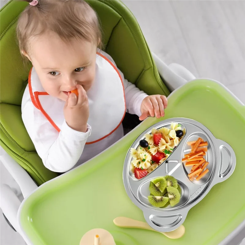 Piatti Divisi Adulti Bambini Per Picky Eaters Piastre Divise In Acciaio Inox Piatti In Acciaio Inox Per Kidsm12k