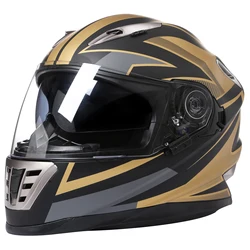 GXT 999 Double Lens Helmet Full Face Motorcycle Casque Dot Ece Approved Racing Vintage Cascos Para Moto Scorpion Helmet Cascos