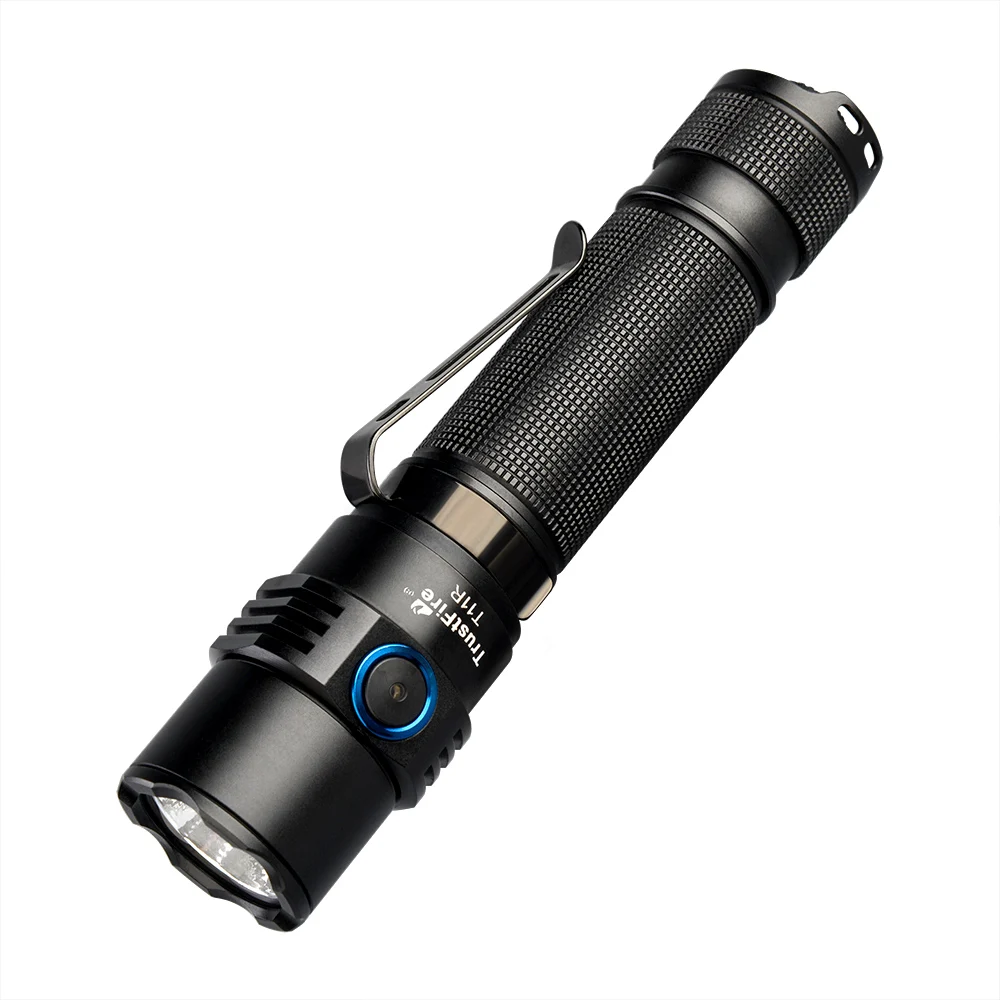 Trustfire T11R Tactical Led Flashlights 1800 Lumen Powerful Type C USB Rechargeable Torch Lamp 18650 High Power Lamp Dual Switch