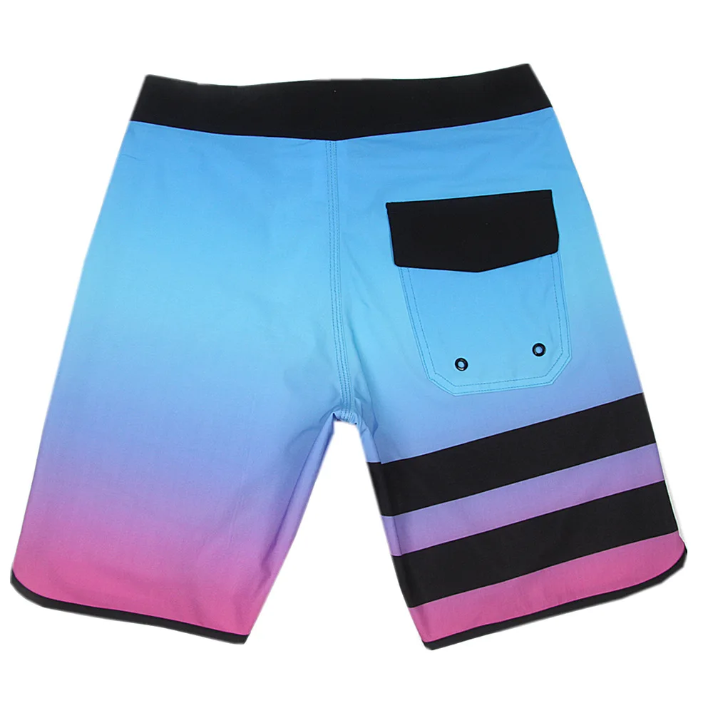 Pantalones elásticos impermeables para hombre, pantalones deportivos de playa de secado rápido, 3D, competición de culturismo, surf, cinco puntos,