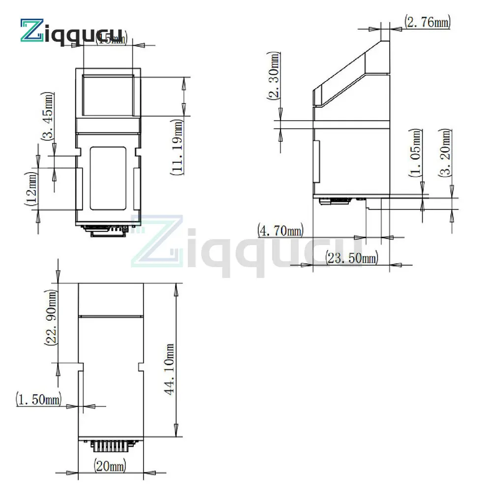 R307 Optical fingerprint reader module sensor R307-S fingerprint identification module 1000 fingerprint identification modules