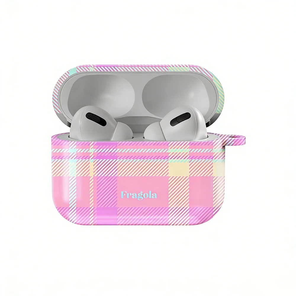 BLUE HOUR Bubblegum Shockproof Protective Glossy HD Hard PC Cover Case For AirPods Earphone 1 2 3 Pro Pro2 With Metal Hook - view 4