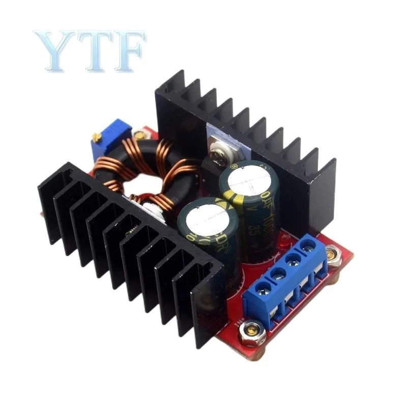 150W DC-DC Boost Converter 10-32V ถึง12-35V 6A แรงดันไฟฟ้า Step Up Power