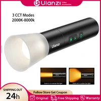 Ulanzi LM07 linterna de videografía luz de fotografía con zoom bicolor brillo regulable Videolight 2000-8000K CCT para exteriores