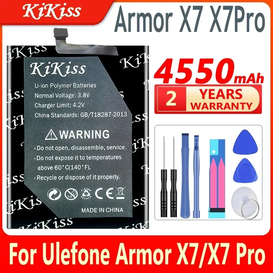 แบตเตอรี่ kikiss สำหรับ ulefone ARMOR x X2 X7 X6 X5 X3 // X7 Pro X7Pro X8 batterij + หมายเลขราง