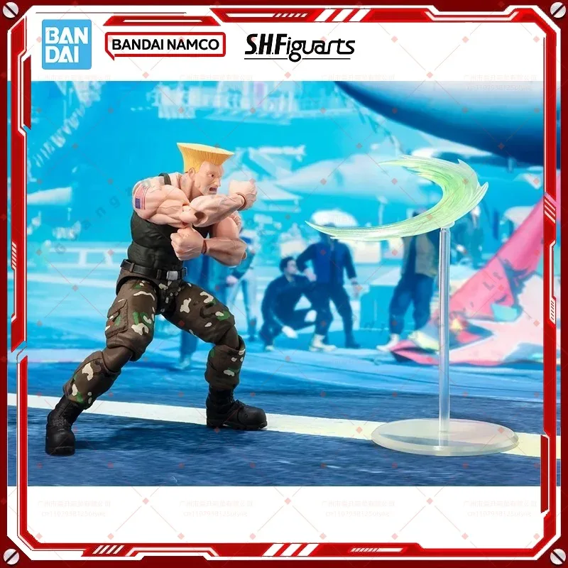 

Original box in stock Bandai SHF STREET FIGHTER GUILE OUTFIT 2 Figure Finished Model kit PVC Anime full Action Toy Gift for kids