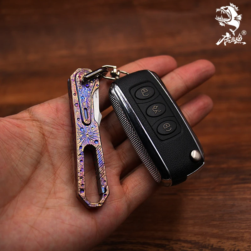 Star Sky Limited Edition MINI Folding Knife M390 Titanium Alloy Handle Knife EDC Pocket Knife Gift Outdoor Tool Premium Keychain