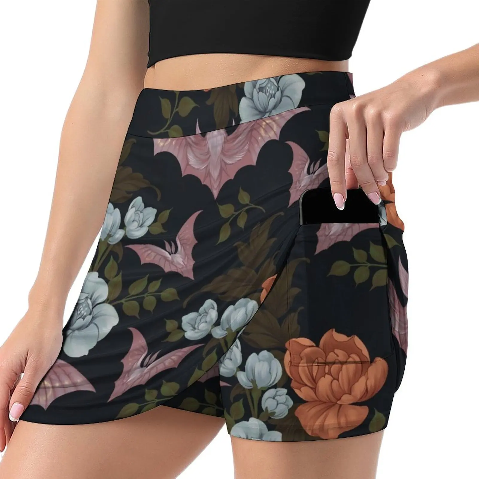 Botanical - moths and night flowers Mini Skirt skirt sets luxury designer clothing women skirt women