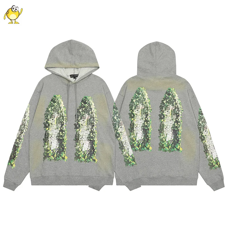 

Oversized Streetwear Simple Casual Couple WHO DECIDES WAR Hoodies High Quality Men Woman Oversized Grey