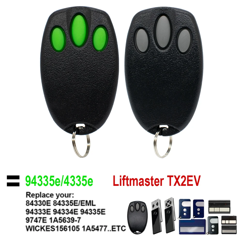 2 Styles For Merlin+ ,Merlin+ 2.0 94335e 4335E TX2EV Garage Remote Control 433.92MHz Two Mode Gate Door Opener