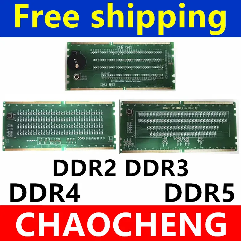Diagnostic Analyzer Test Card SDRAM SO-DIMM Pin Out Notebook LED Tester Card Memory Slot  DDR2  DDR3  DDR4  DDR5